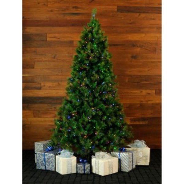 Almo Fulfillment Services Llc Fraser Hill Farm Artificial Christmas Tree - 6.5 Ft. Canyon Pine - Multi-Color LED String Lighting FFCM065-6GR